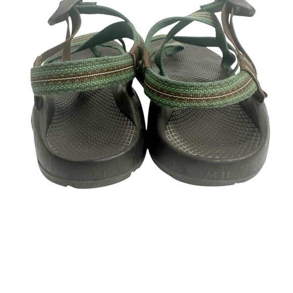 CHACO'S Men's Z Size 11 Green & Brown Strap Hiking Outdoors Waterproof Sandal - Picture 6 of 8